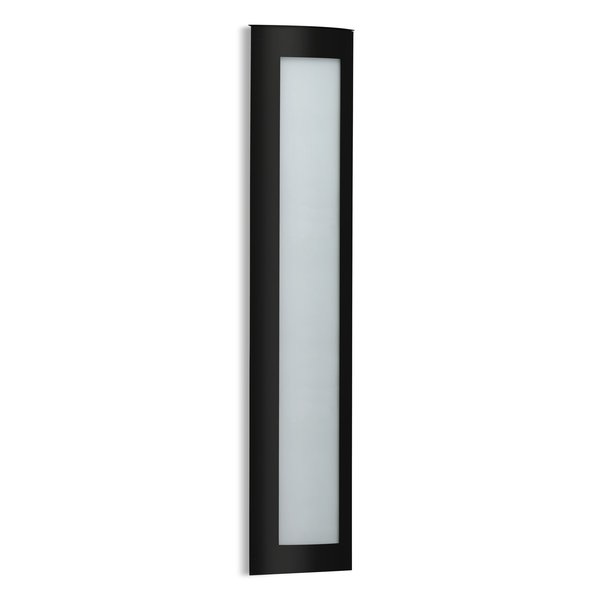 Besa Lighting Expo 38 Outdoor, White Acrylic, Black Finish, 1x48W LED EXPO38-WA-LED-BK